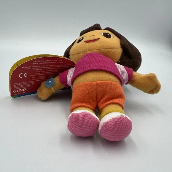 2002 Gund Dora the Explorer 6" Stuffed Animal Plush New With Tags NOS Vintage - Picture 6 of 13